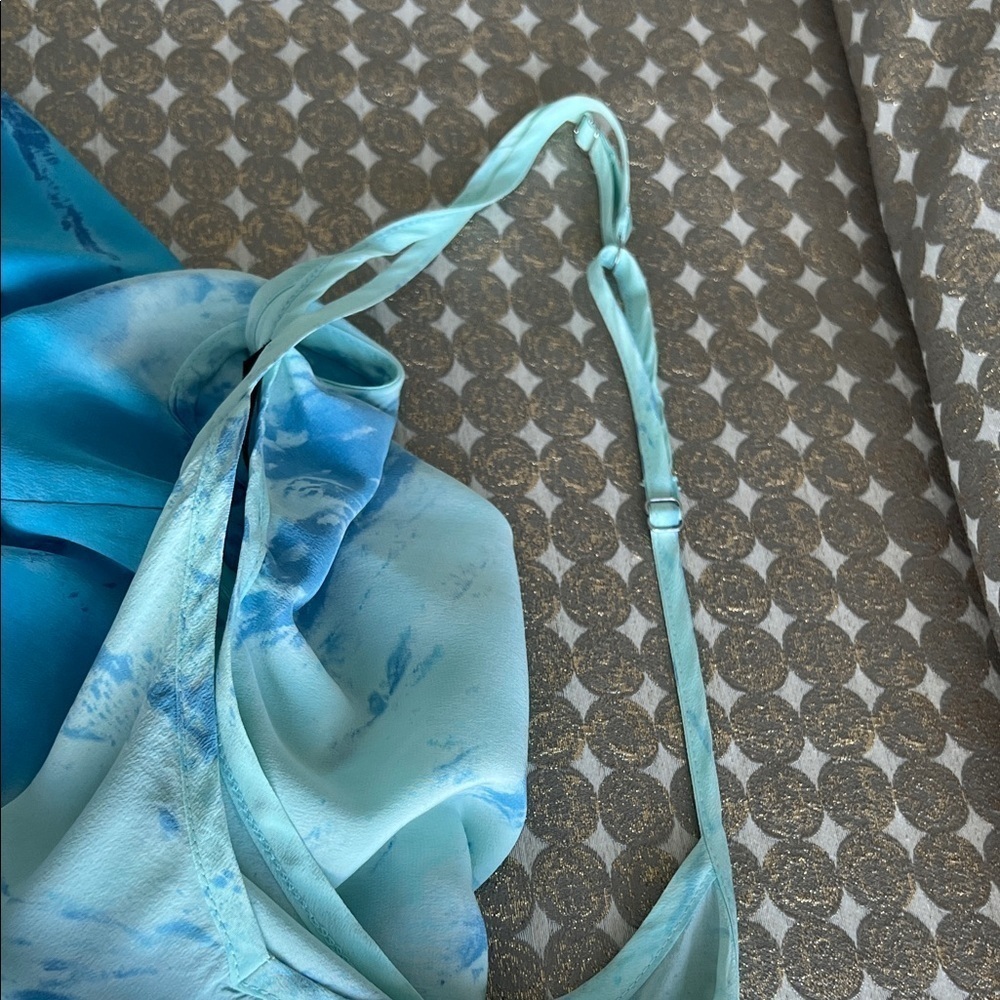 NWOT Gypsy 05 Sky Blue Silk Dress Size XS - Picture 5 of 9